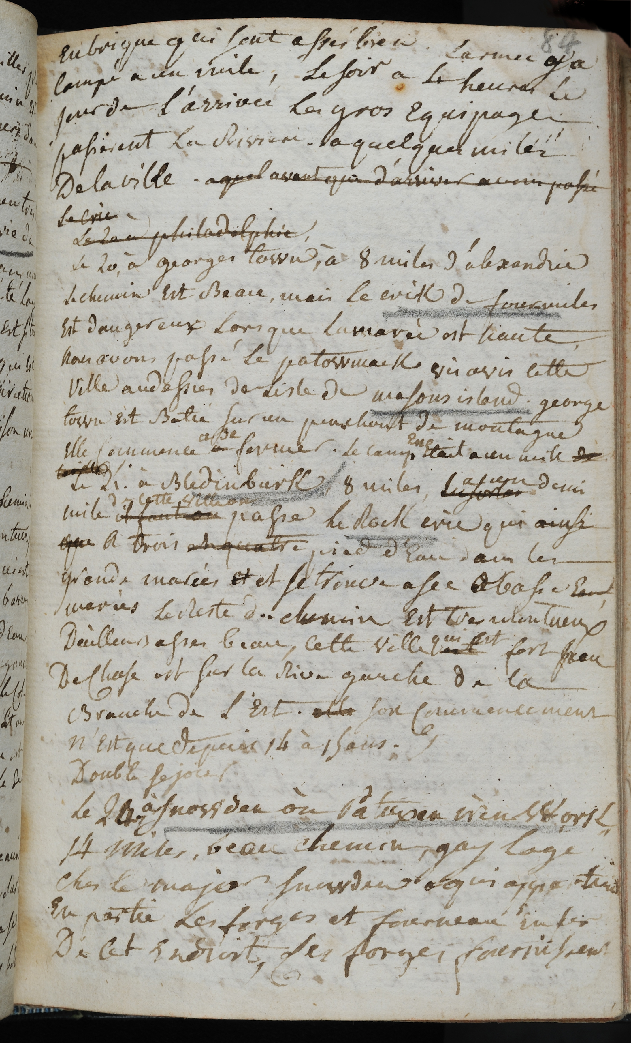 “Journal tenu par Henri Dque. de Palys, Chevalier d’Montrepos pendant son voyage en mer, pour aller en Amerique, 1780-1783”