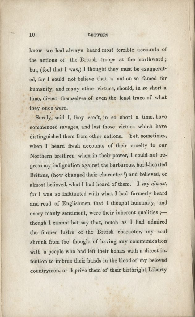 Letters of Eliza Wilkinson: during the invasion and possession of Charleston, S.C., by the British in the revolutionary war by Eliza Wilkinson and Caroline Howard Gilman, 1839