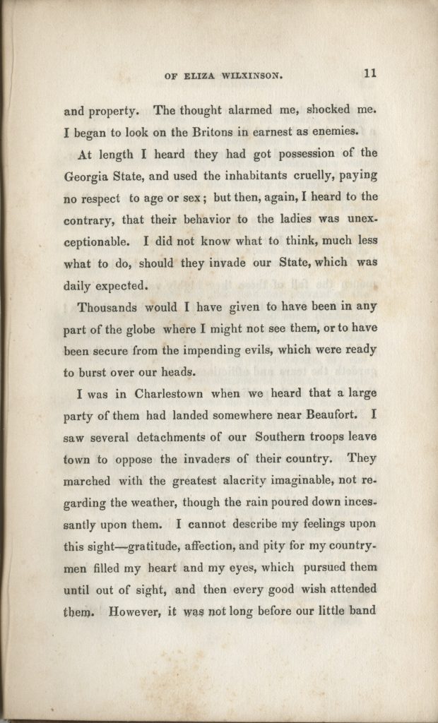 Letters of Eliza Wilkinson: during the invasion and possession of Charleston, S.C., by the British in the revolutionary war by Eliza Wilkinson and Caroline Howard Gilman, 1839