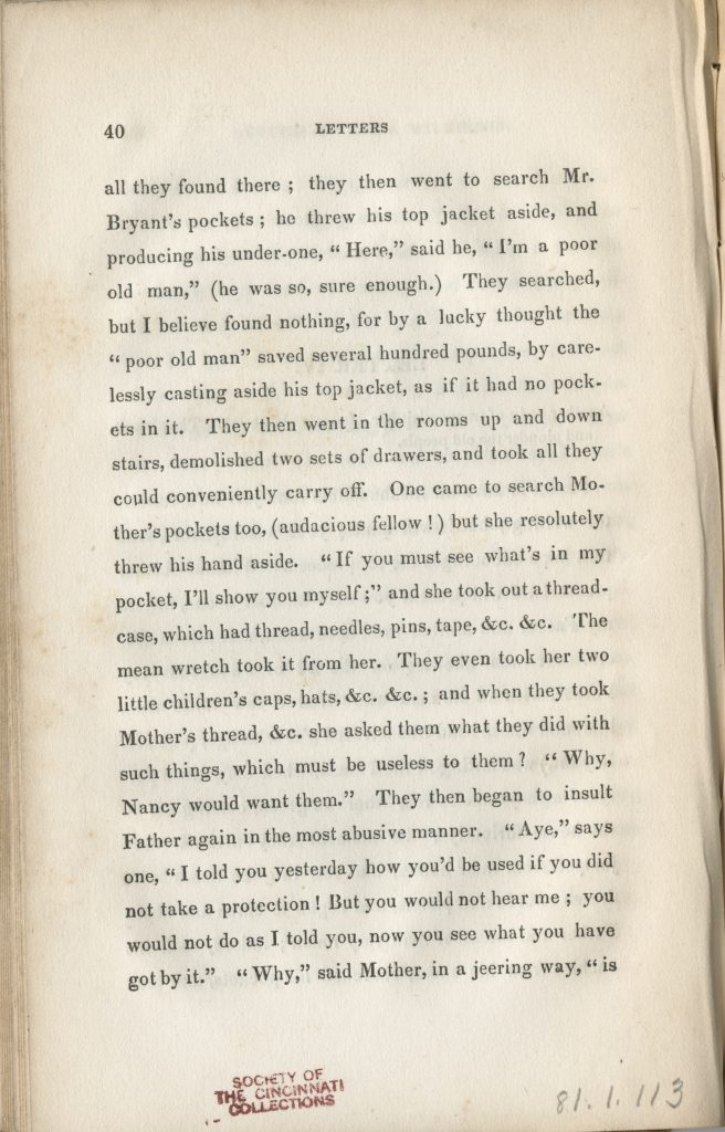 Letters of Eliza Wilkinson: during the invasion and possession of Charleston, S.C., by the British in the revolutionary war by Eliza Wilkinson and Caroline Howard Gilman, 1839