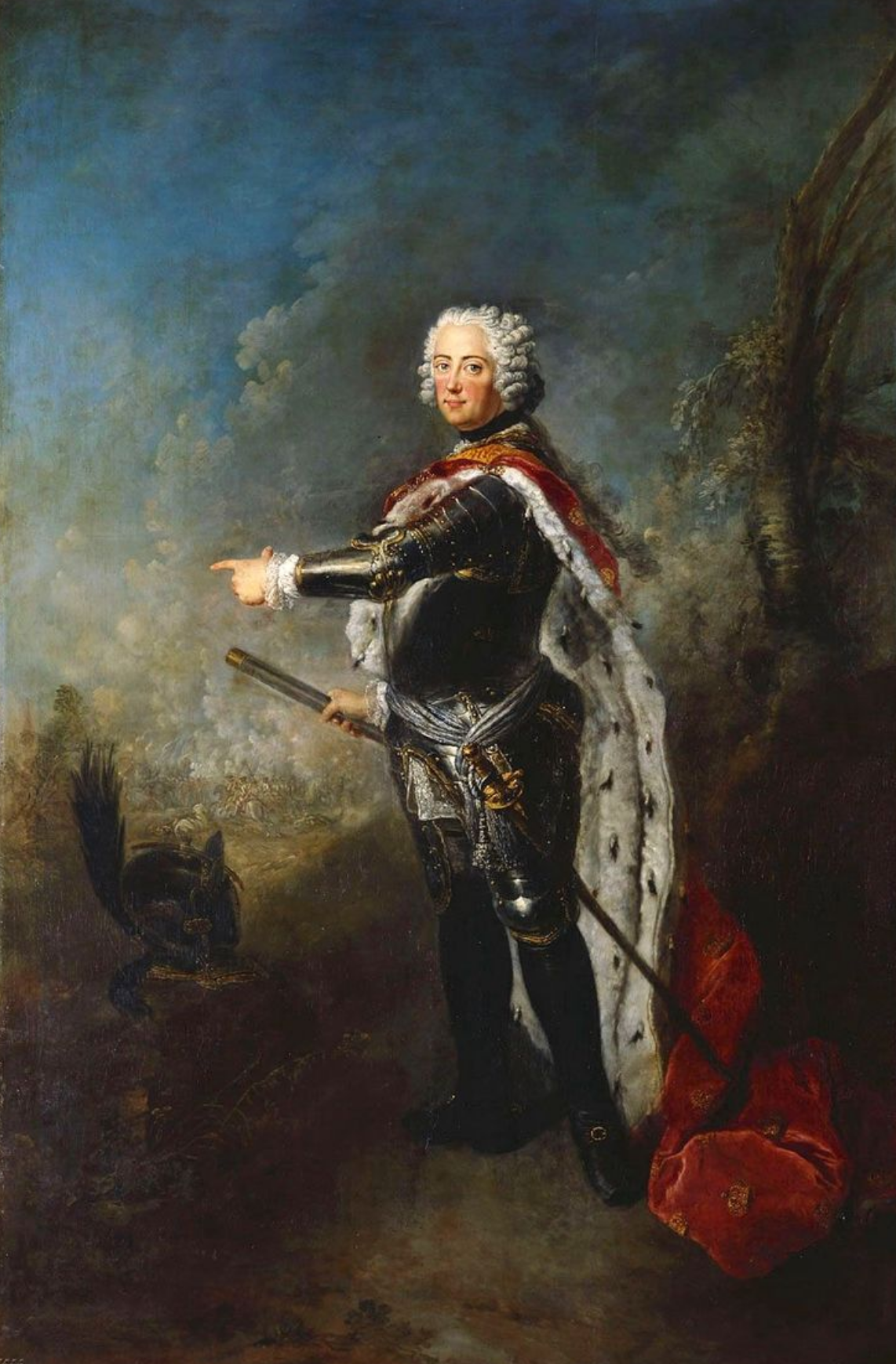 Frederick II, King of Prussia by Antoine Pesne, 1747-48
