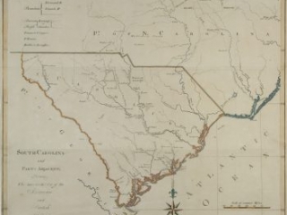 South-Carolina and parts adjacent, shewing the movements of the American and British armies by David Ramsay, 1785