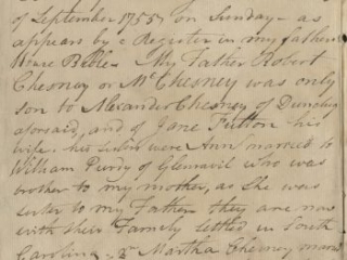 Autobiographical journal: prospect in Mourne, County Down, Ireland, 1795-1819, Alexander Chesney, 1795-1819
