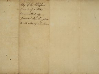 Extract of a letter from Lord Cornwallis to Lieut. Colonel Nisbet Balfour, Commandant at Ninety-Six, Charles Cornwallis, First Marquis Cornwallis, 1780
