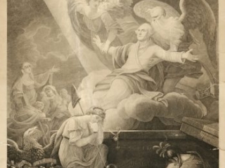 Click for a larger view. Commemoration of Washington by John James Barralet (ca. 1747-1815)