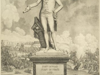 Click for a larger view. To the Honorable the Society of the Cincinnati : This Monument of Genl. George Washington is Very Respectfully Inscribed by the Artist by John Eckstein (ca. 1736-1817), ca. 1806
