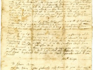 Jonathan Birge to Priscilla Birge, October 20, 1776
