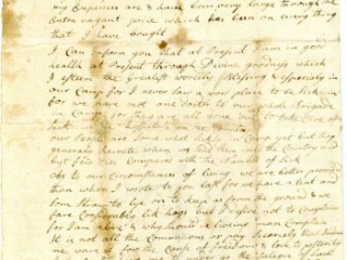 Jonathan Birge to Priscilla Birge, October 6, 1776