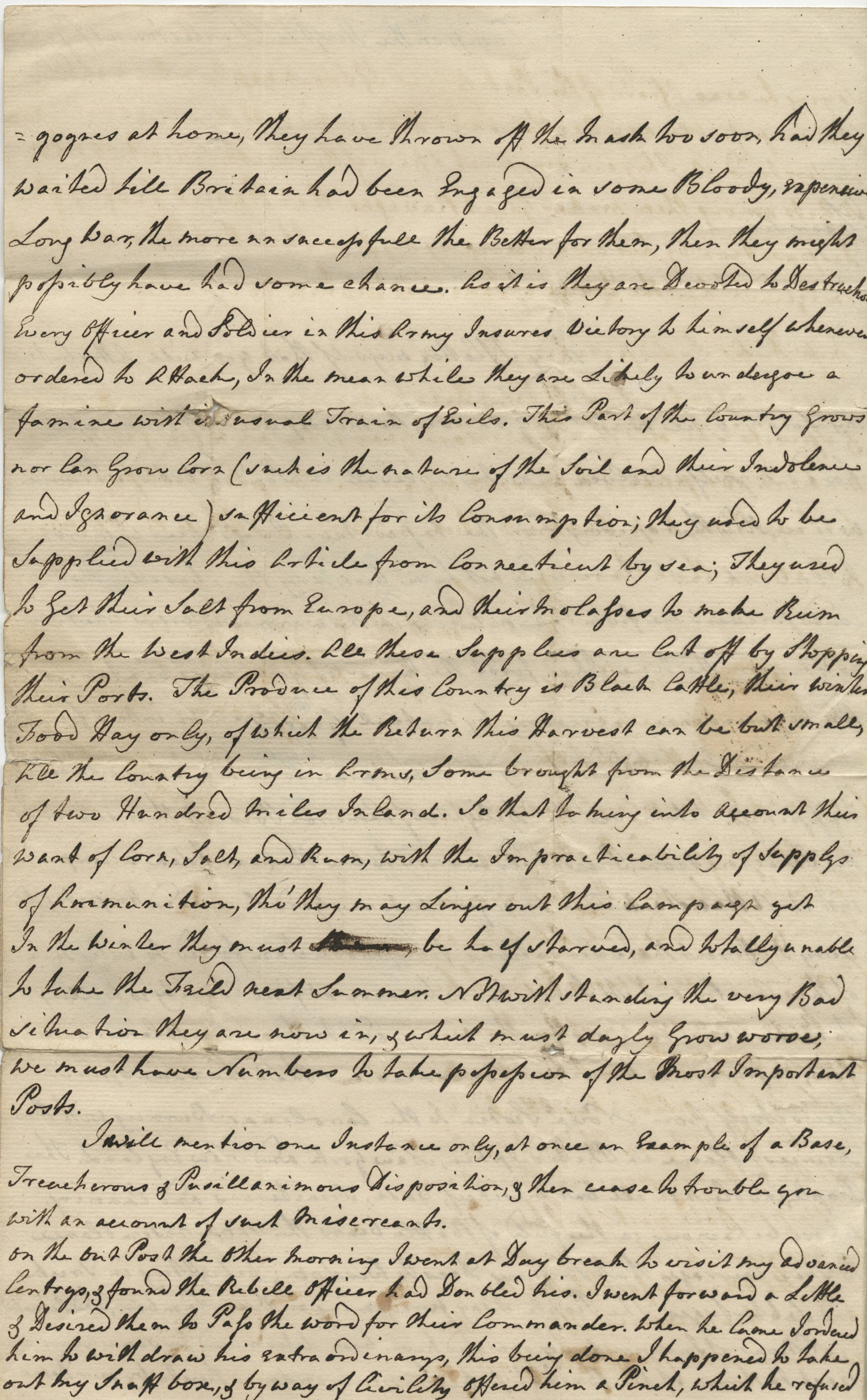John Gunning to Alexander Dick, July 17, 1775