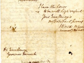 Henry Knox to John Hancock, October 20, 1782