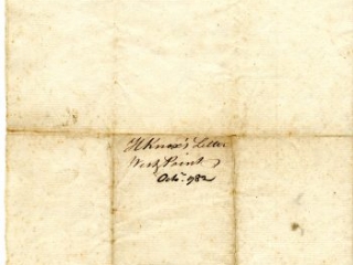 Henry Knox to John Hancock, October 20, 1782