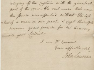 John Laurens to Nathanael Greene, March 20, 1782