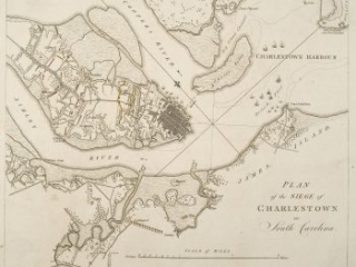 Plan of the siege of Charleston, in South Carolina by William Faden, 1787