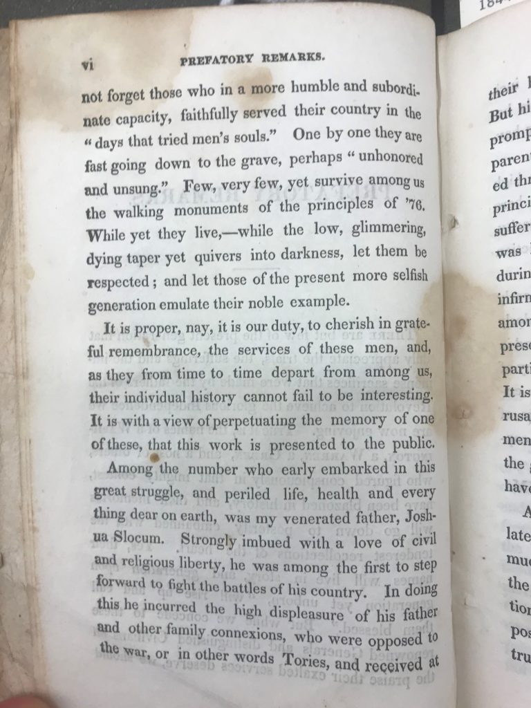 An Authentic Narrative of the Life of Joshua Slocum, 1844