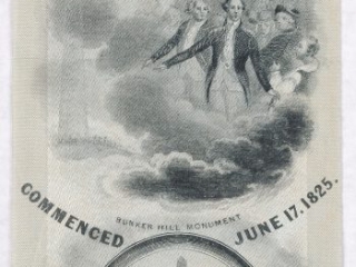 Bunker Hill monument ribbon, 1843