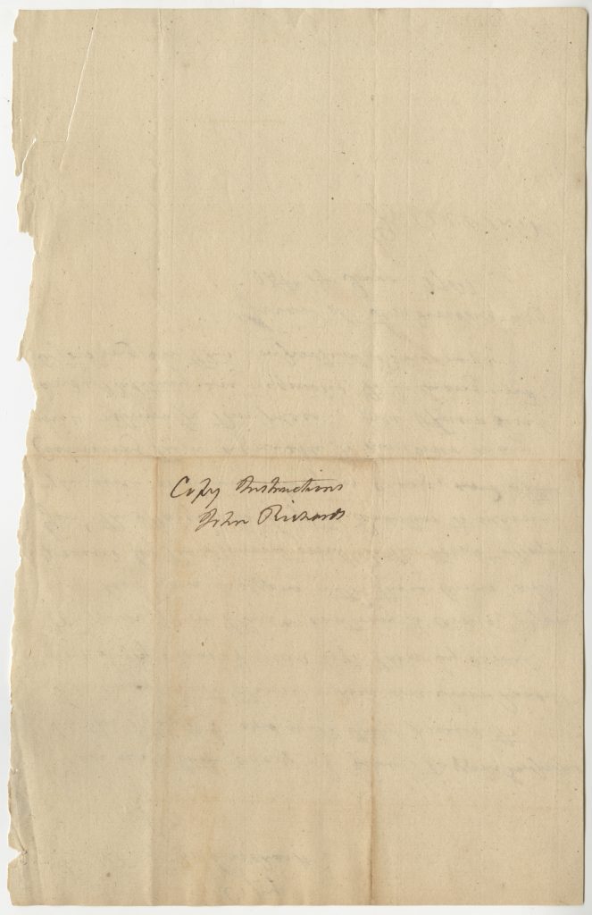 George Weedon to John Richards, June 14, 1781