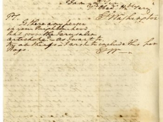 George Washington to George Weedon, December 29, 1786