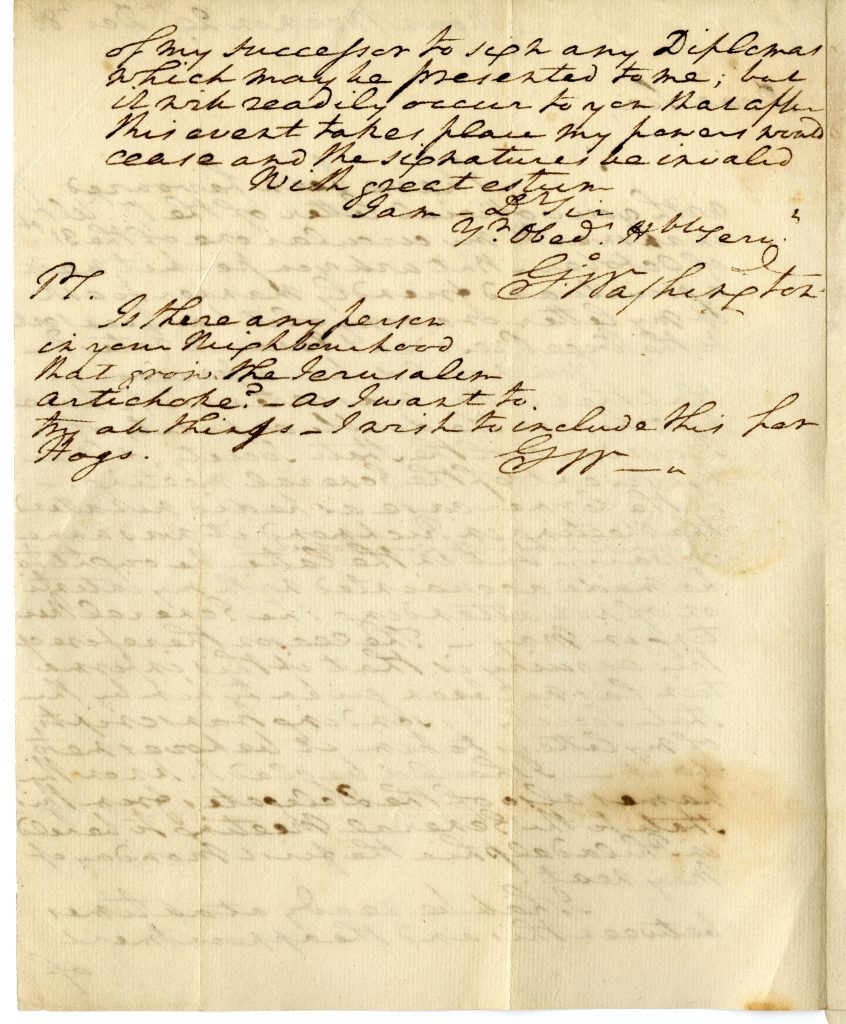 George Washington to George Weedon, December 29, 1786