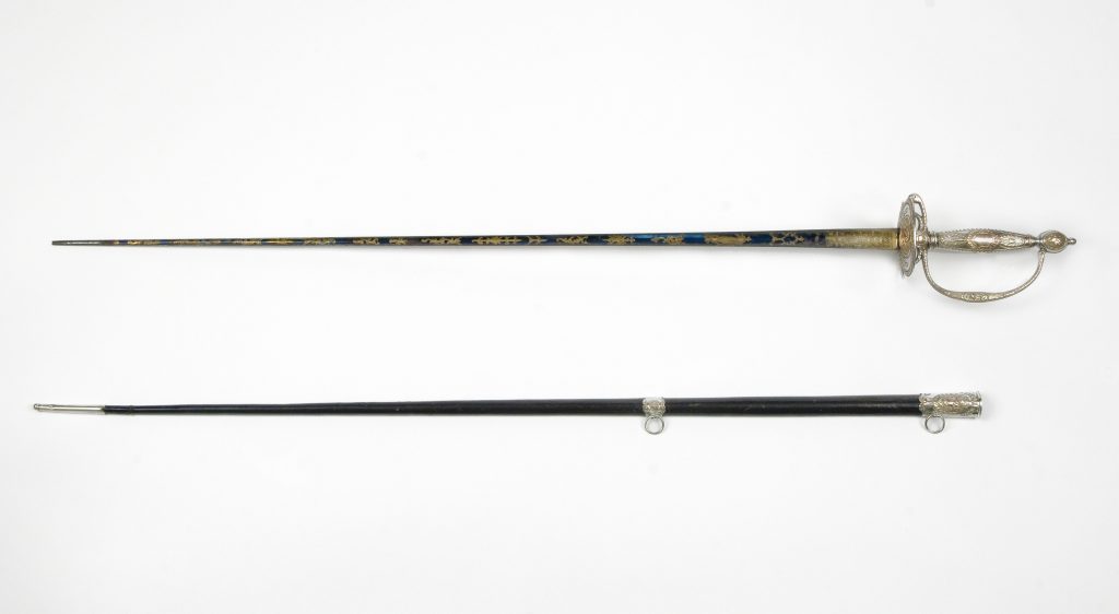 Congressional presentation sword and scabbard, C. Liger, Paris, France, 1785