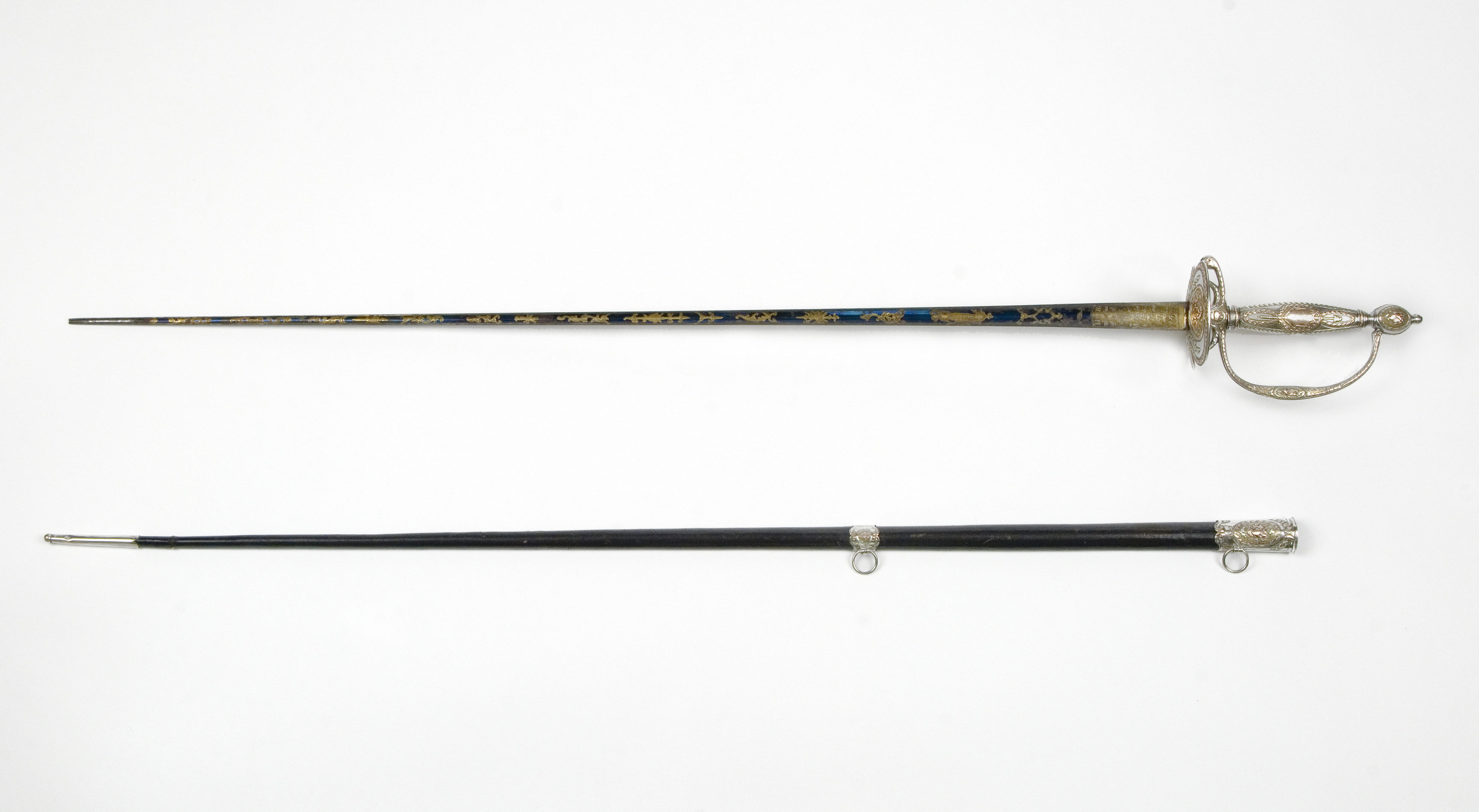 Congressional presentation sword and scabbard, C. Liger, Paris, France, 1785