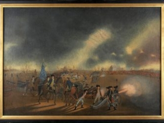 Click for a larger view. 2 The Battle of Princeton by James Peale, ca. 1782