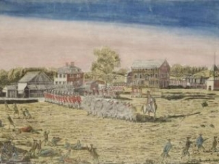 The Battle of Lexington by Ralph Earl and Amos Doolittle, 1775