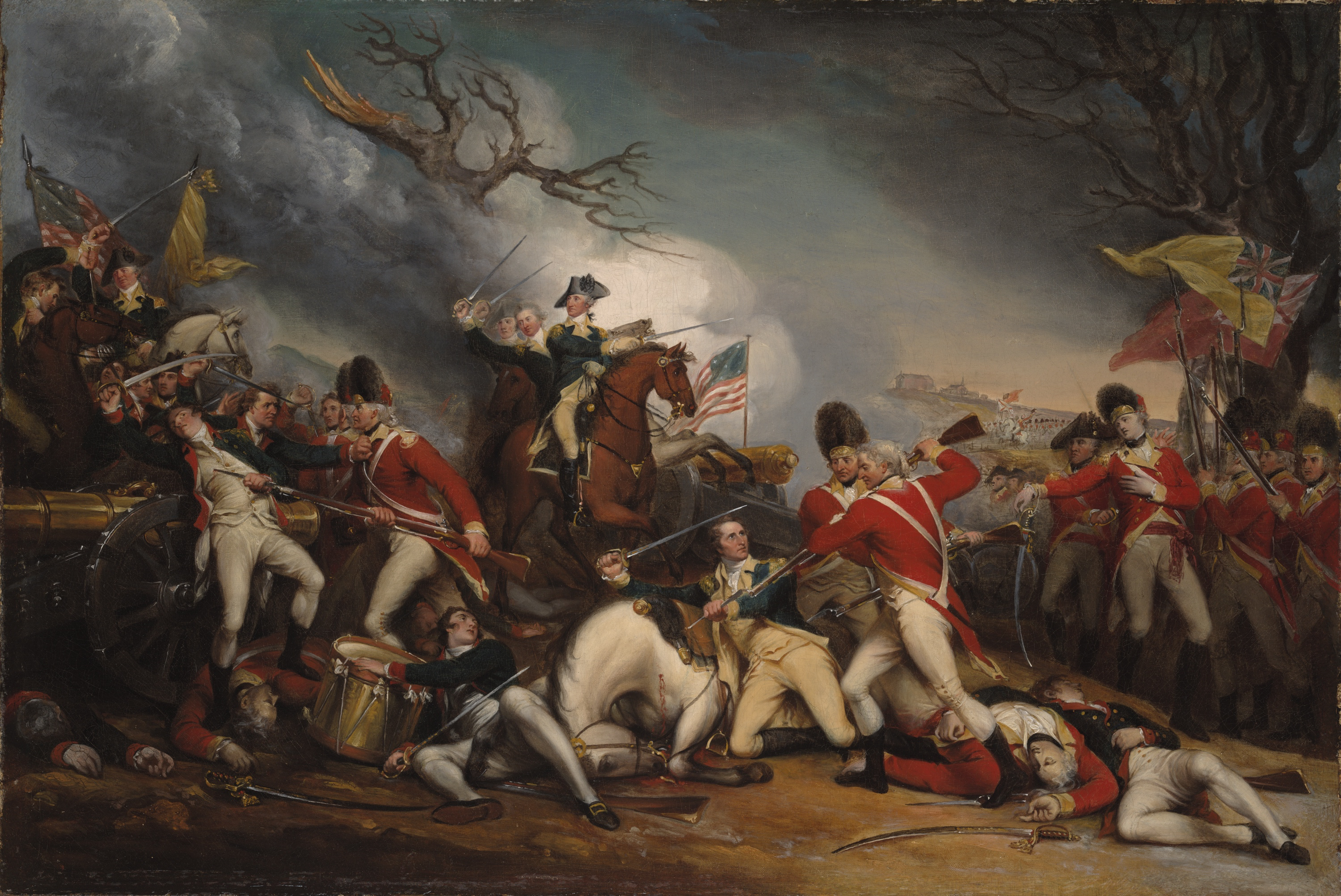 4 The Death of General Mercer at the Battle of Princeton, January 3, 1777 by John Trumbull
