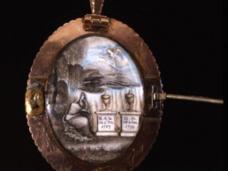 Click for a larger view. The Honorable Burwell Bassett (reverse)by unknown artist, ca. 1793