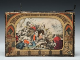 Click for a larger view. "The Historiscope: A Panorama & History of America" by Milton Bradley & Co., ca. 1860-1890