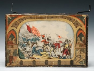 Click for a larger view. "The Historiscope: A Panorama & History of America" by Milton Bradley & Co., ca. 1860-1890