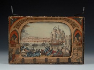 Click for a larger view. "The Historiscope: A Panorama & History of America" by Milton Bradley & Co., ca. 1860-1890