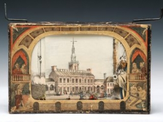 Click for a larger view. "The Historiscope: A Panorama & History of America" by Milton Bradley & Co., ca. 1860-1890