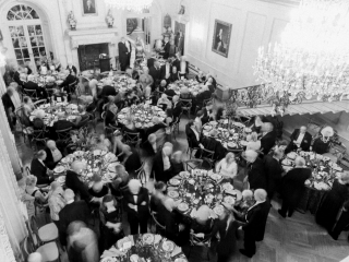 Seating for 110 in the Ballroom. Photo by Jeremy Chou.