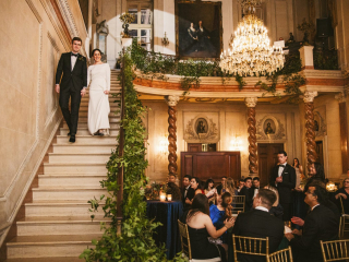 <h2>Enter into a garden of guests</h2>Photo by Sam Hurd. SRS Events, planner.