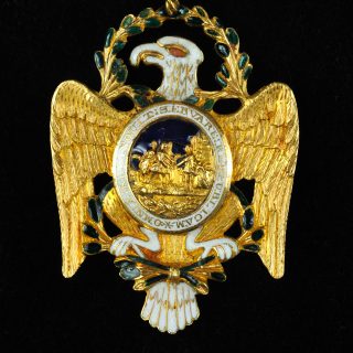 This gold Eagle insignia owned by Revolutionary War hero Allan McLane is a highlight among recent acquisitions for the Institute's museum collections.