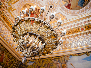 <h2>Ceiling of the Key Room</h2>Photo by Mark McGarrity.