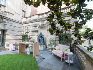 Cocktail setup on the terrace.