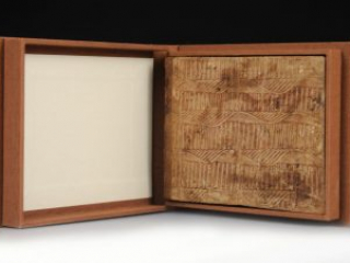 Ebenezer Smith orderly book, closed in box after conservation MSS L2011F114 M [Bound]