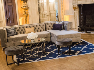 Furniture arrangement in the Ballroom. Photo by Hannah Hudson.