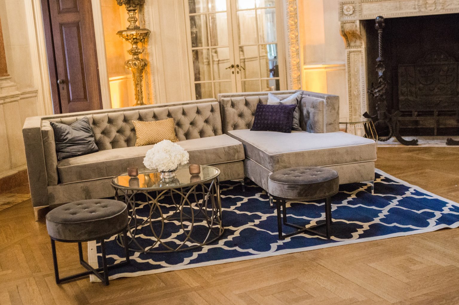 Furniture arrangement in the Ballroom. Photo by Hannah Hudson.