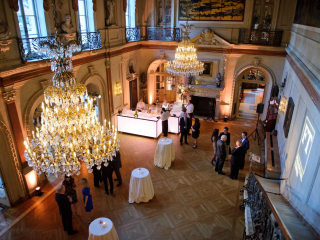 <h2>Cocktail lounge setup in the Ballroom</h2>Photo by Sam Hurd.