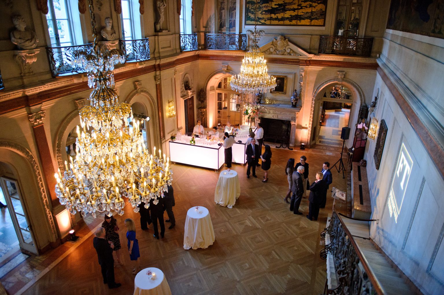 <h2>Cocktail lounge setup in the Ballroom</h2>Photo by Sam Hurd.