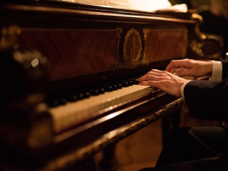 <h2>Our original Steinway baby grand</h2>Photo by Elliott O'Donovan.