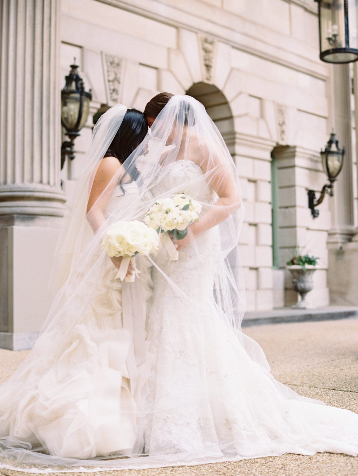 <h2>Veiled first look</h2>Photo by Abby Jiu. Engaging Affairs/Amanda McCabe, planner.