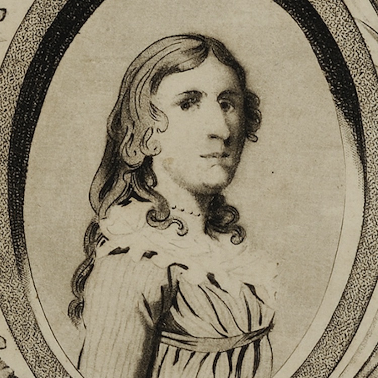 This portrait of Deborah Sampson from a 1793 book is the only contemporary portrait of this woman who served in the Revolutionary War.