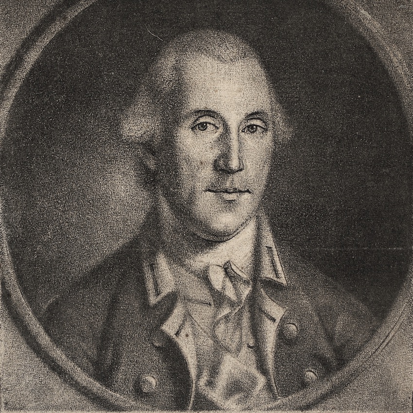 This mezzotint engraving by Charles Willson Peale was the first authentic published likeness of George Washington.