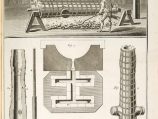 The casting of a cannon