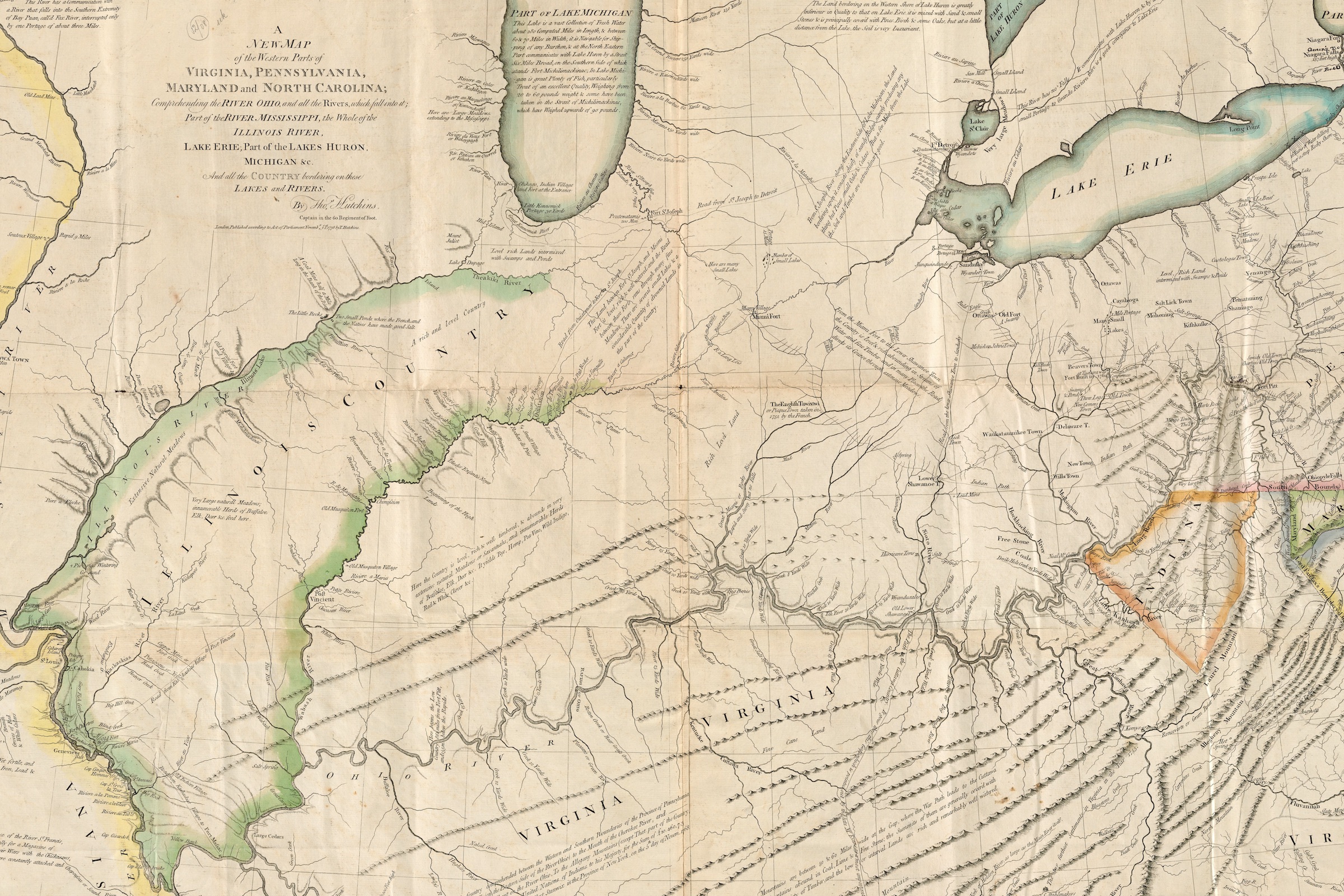 The map of the Ohio Valley and beyond is one of the great maps of the Revolutionary War.