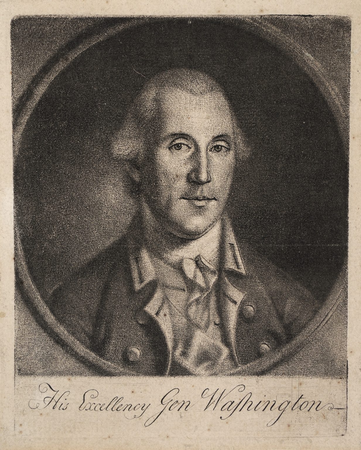 First Accurate Print of Washington The American Revolution
