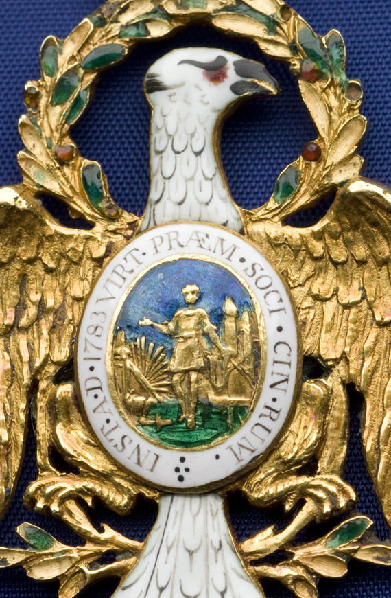 Detail of Tilghman Society of the Cincinnati Eagle reverse